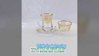 Clear glass with pattern beautifully displays your beverage
