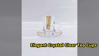 Elegant Glass Tea Cups Premium Lead Free Glassware