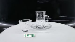 Elegant Turkish Tea Set 12pc Lead Free Crystal Glass Cups
