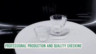 Elegant Glass Tea Cups Durable Glassware 1473B0014