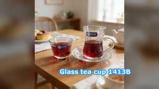 Glass tea cup 1413B